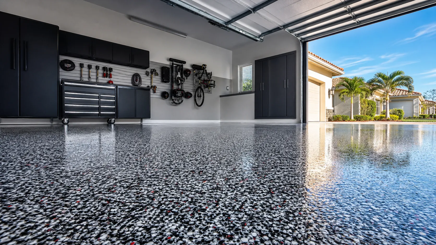 decorative concrete coating project by Concrete Decor Pros in Lithia, Florida