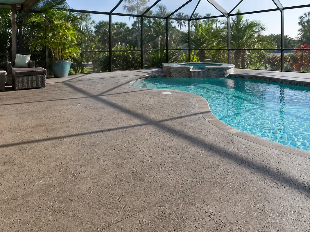 residential decorative concrete coating in Lithia, Florida