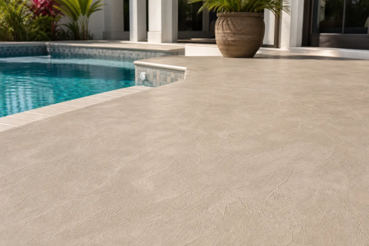 Decorative resurfacing finishes example for Concrete Overlays