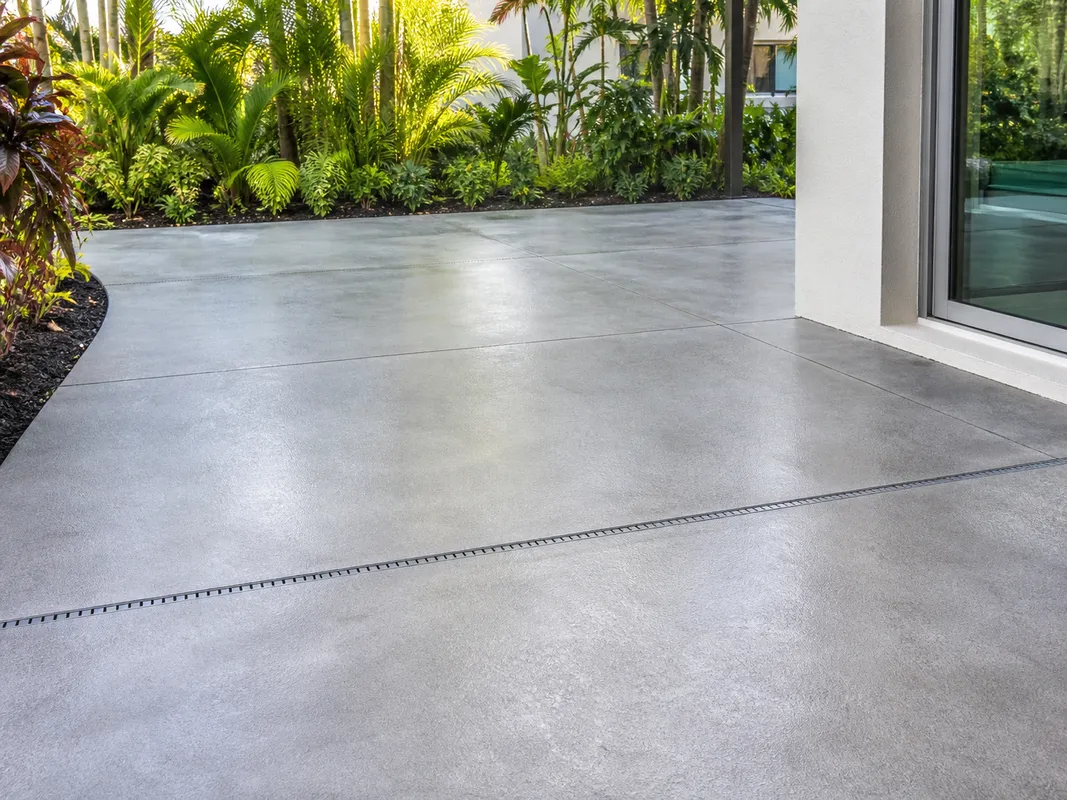 well-maintained concrete overlay surface in Sarasota, Florida