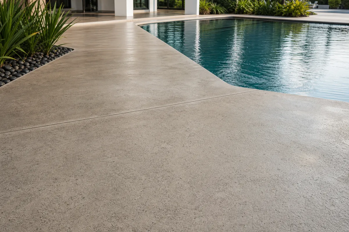 Tinted sealer refreshes example for Concrete Staining