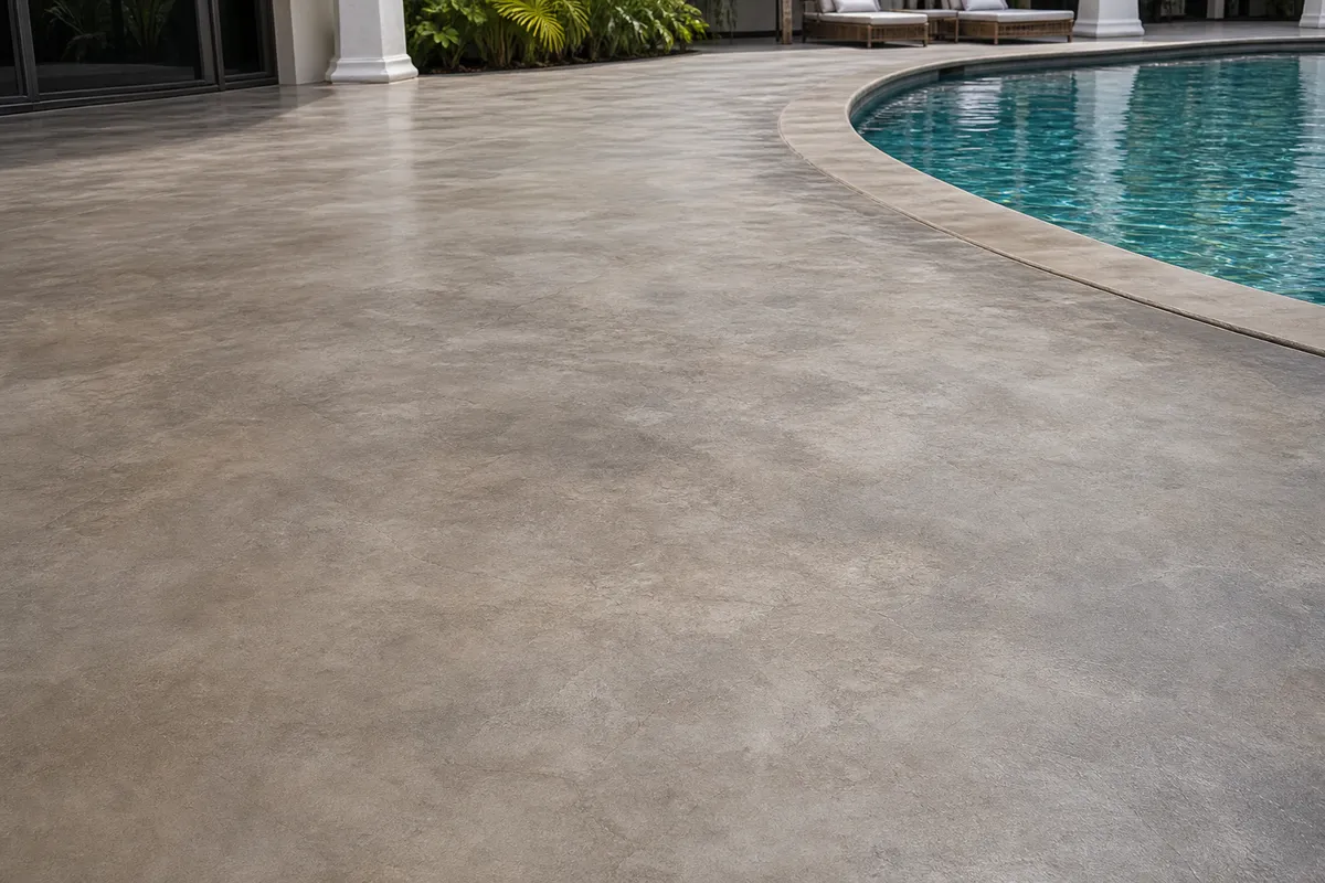 Water-based stain systems example for Concrete Staining