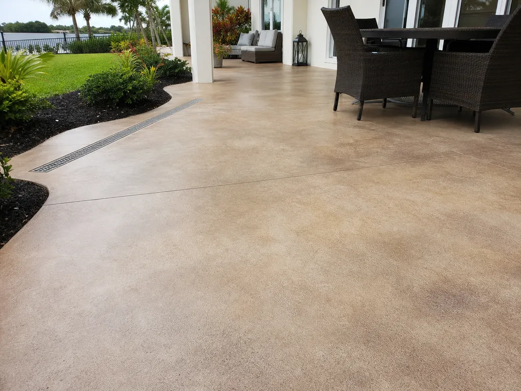 well-maintained concrete staining surface in Sarasota, Florida