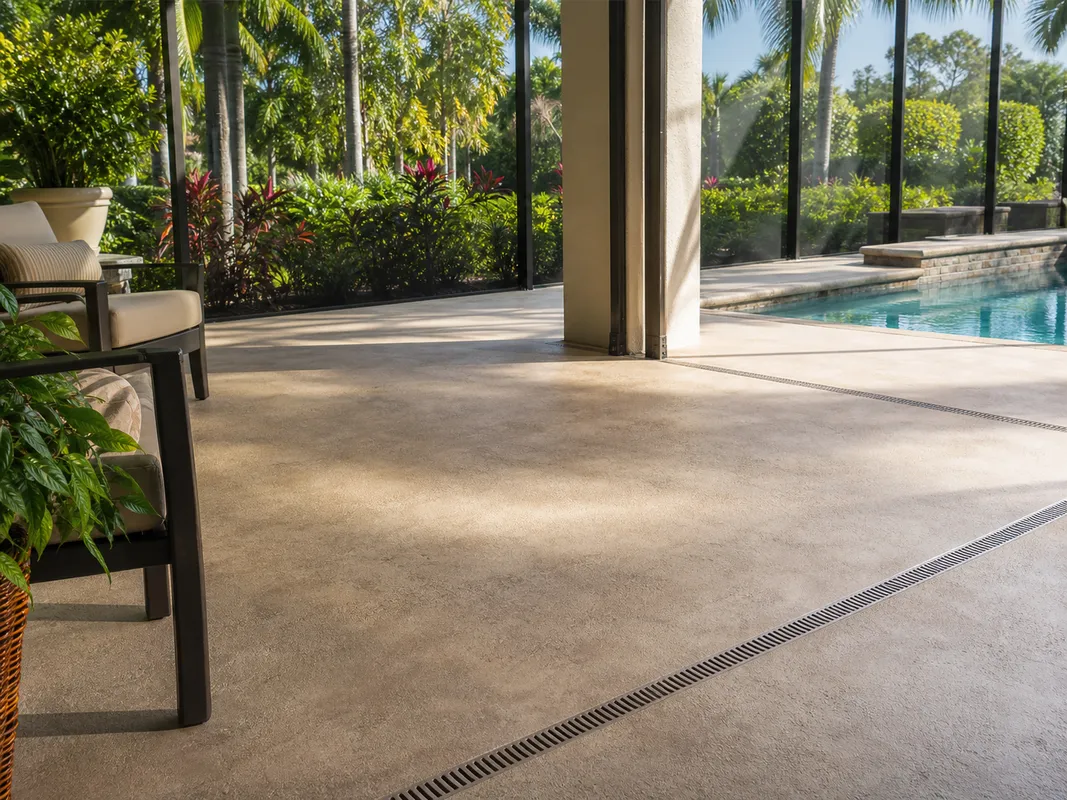 well-maintained decorative concrete surface in Sarasota, Florida