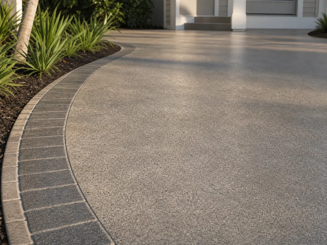driveway coating surface showing decorative finish detail in Sarasota, Florida