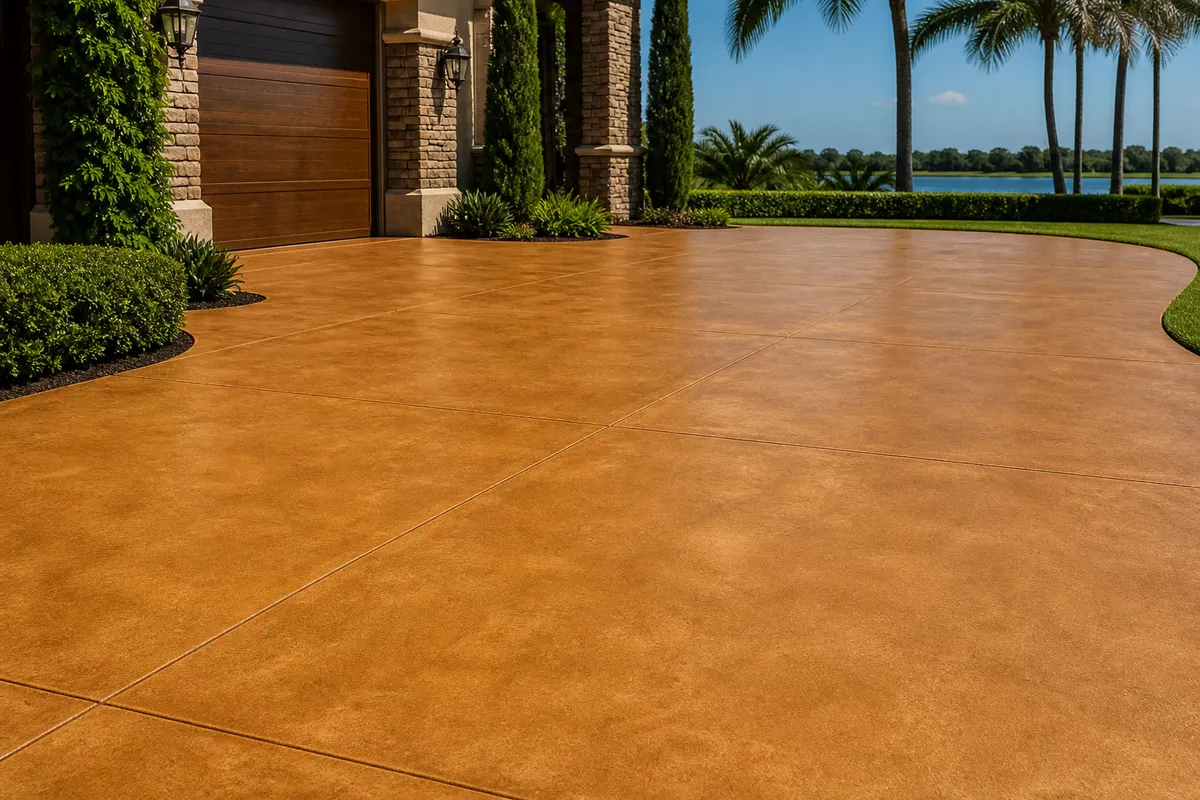 Stain and seal refreshes example for Driveway Coatings