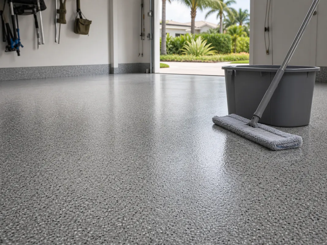 well-maintained epoxy flooring surface in Sarasota, Florida