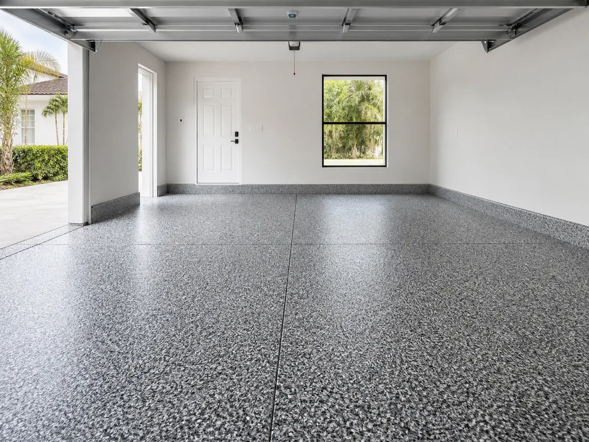 garage floor flake coating in Venice, Florida