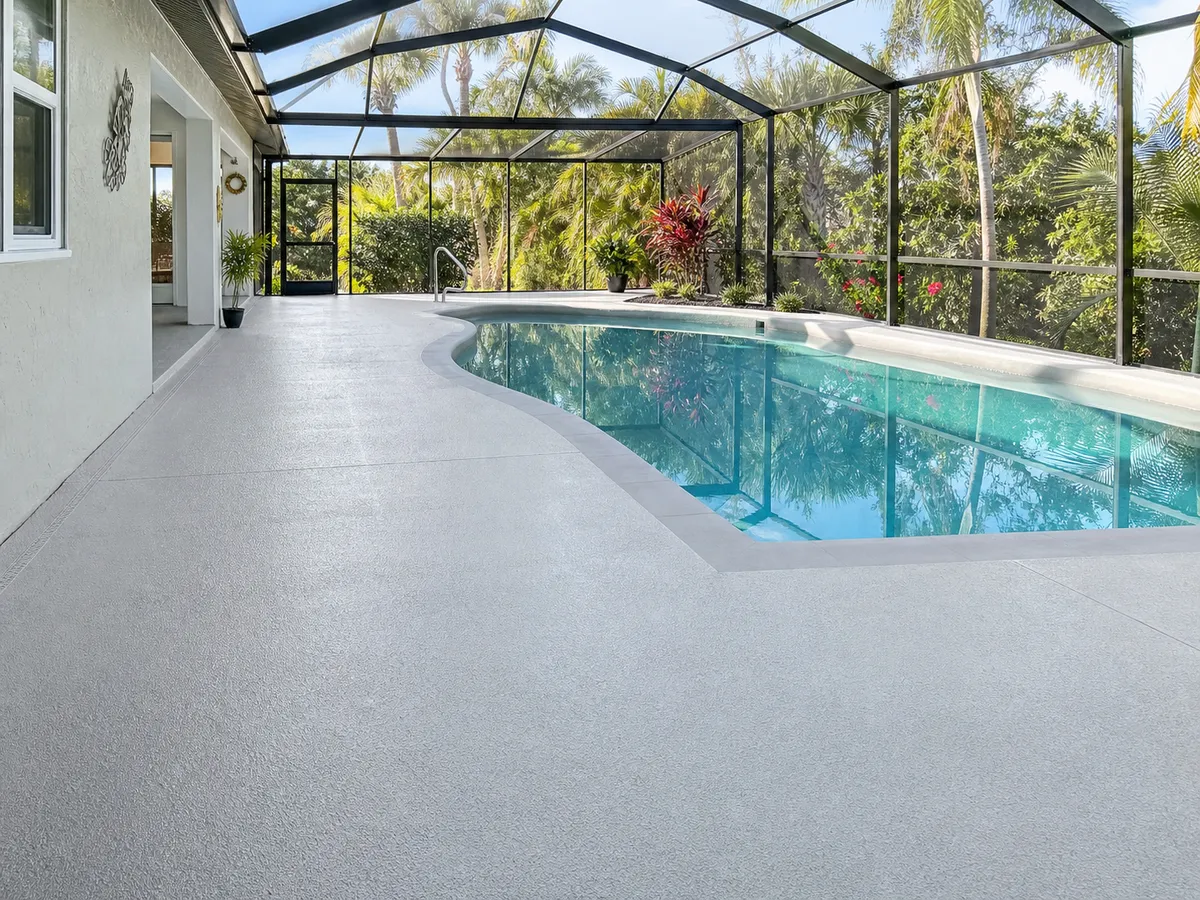 pool cage deck coating in Englewood, Florida