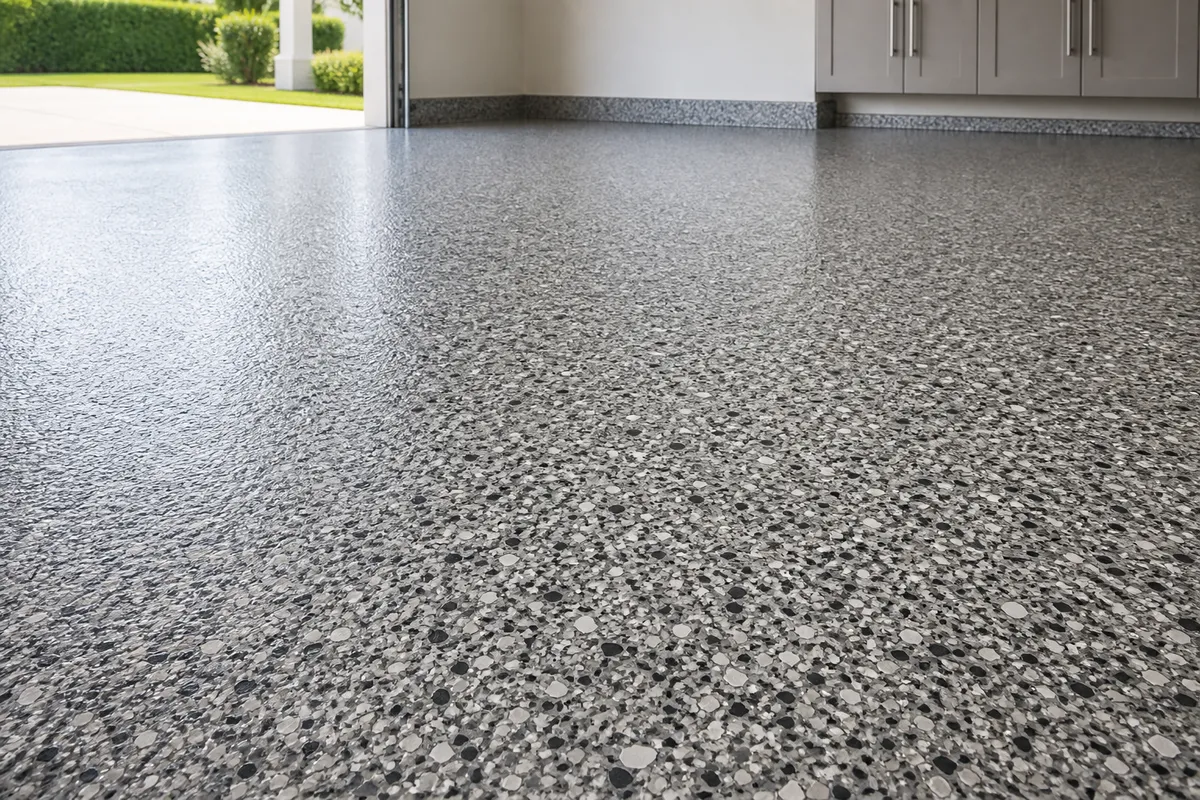 Decorative flake blends example for Garage Floor Coatings
