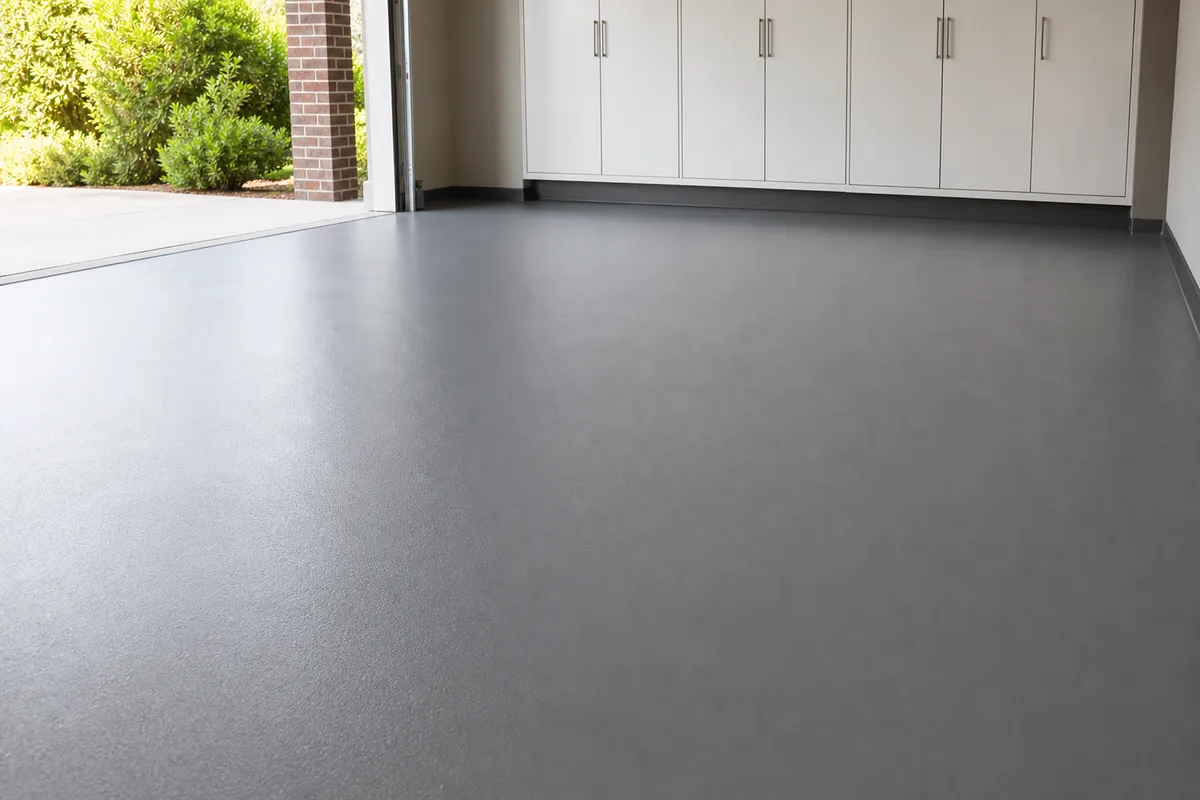 Solid-color utility finishes example for Garage Floor Coatings