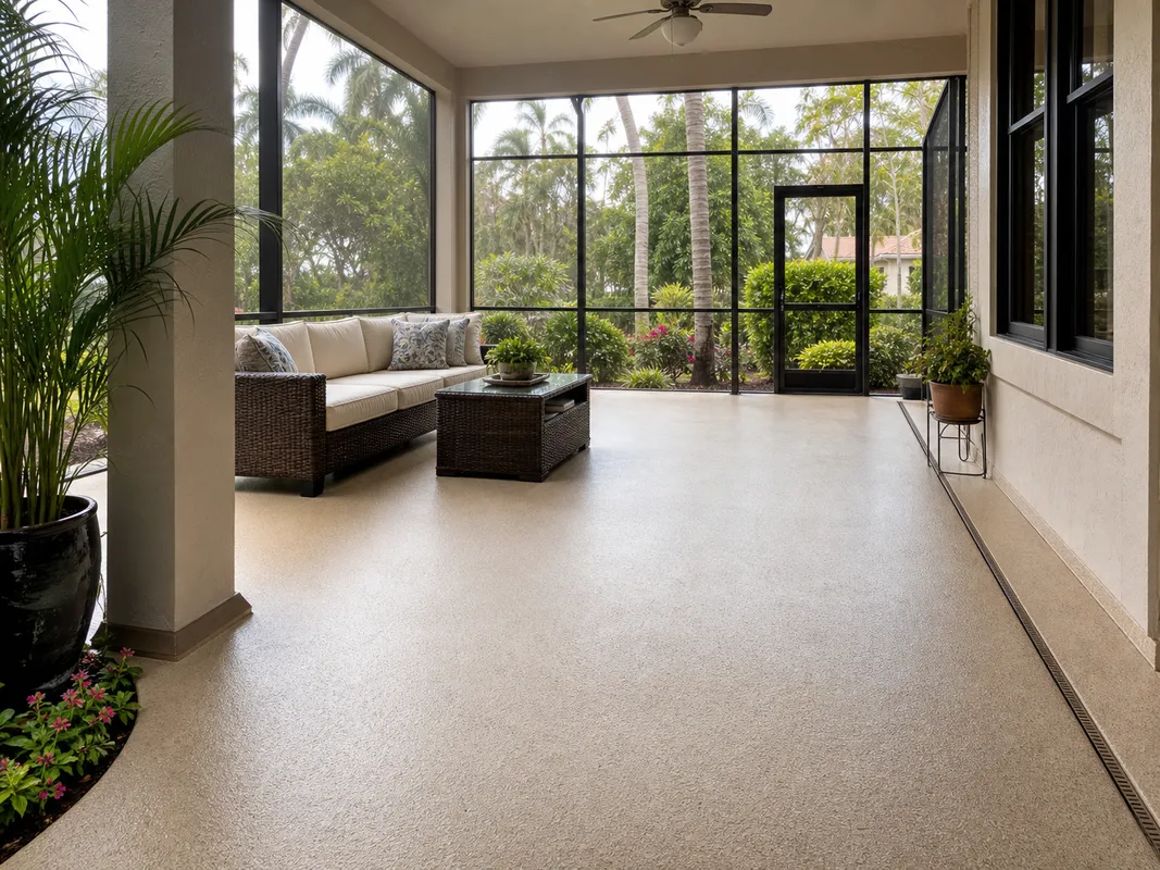 well-maintained lanai coating surface in Sarasota, Florida