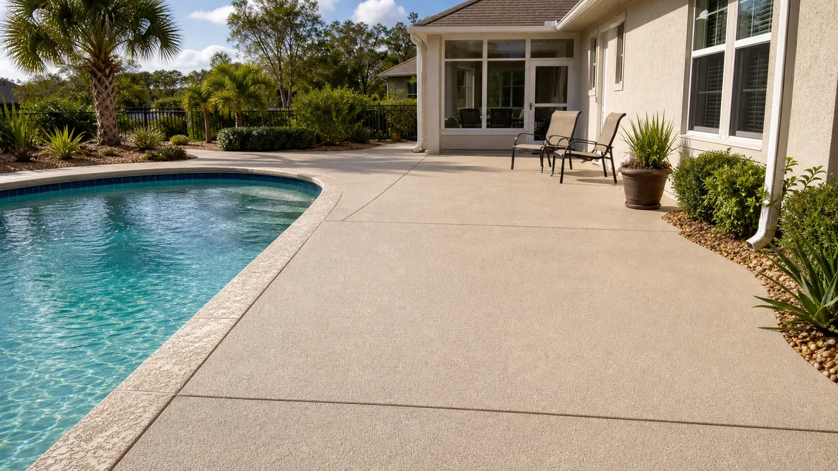 residential decorative concrete coating in Bowling Green, Florida