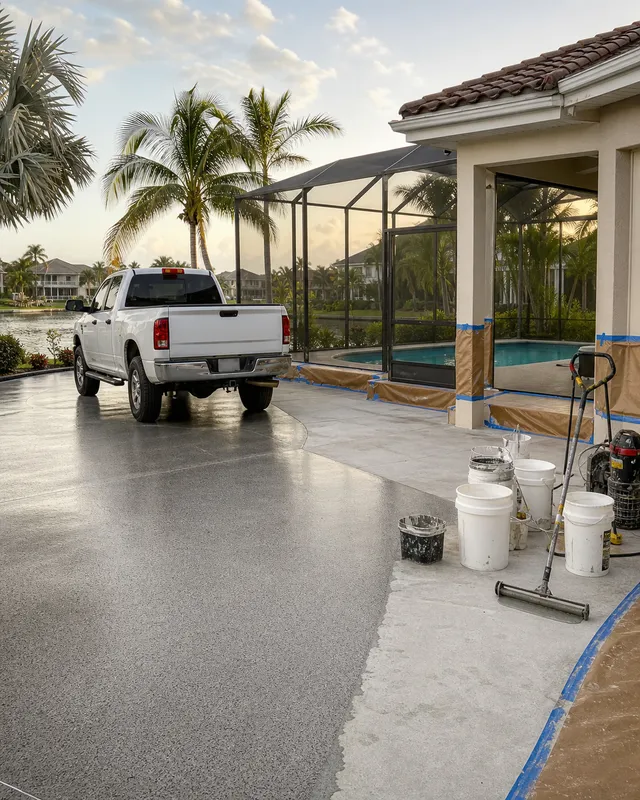 Concrete Decor Pros serving Southwest Florida concrete coating communities