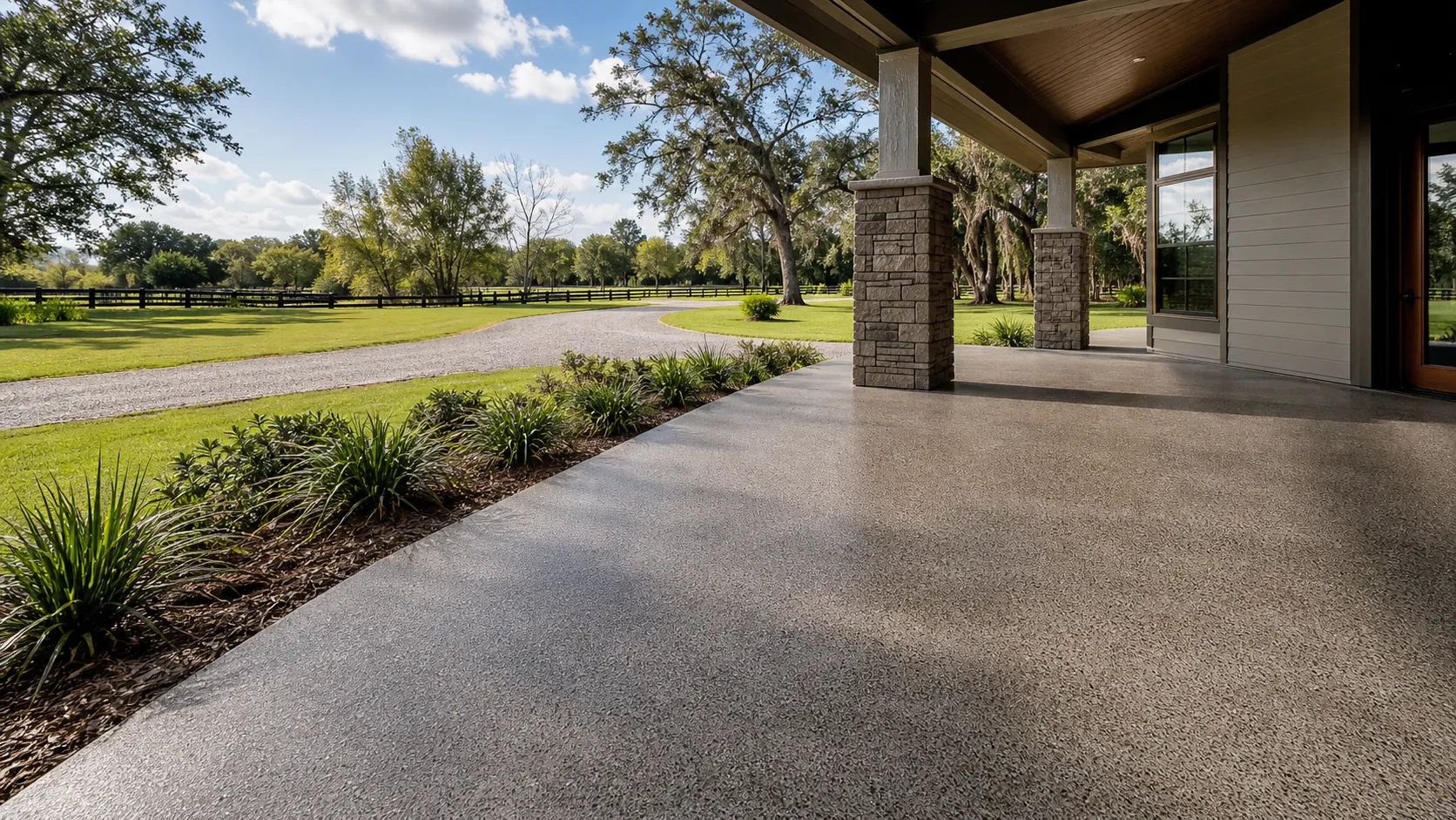 decorative concrete coating project by Concrete Decor Pros in Myakka City, Florida