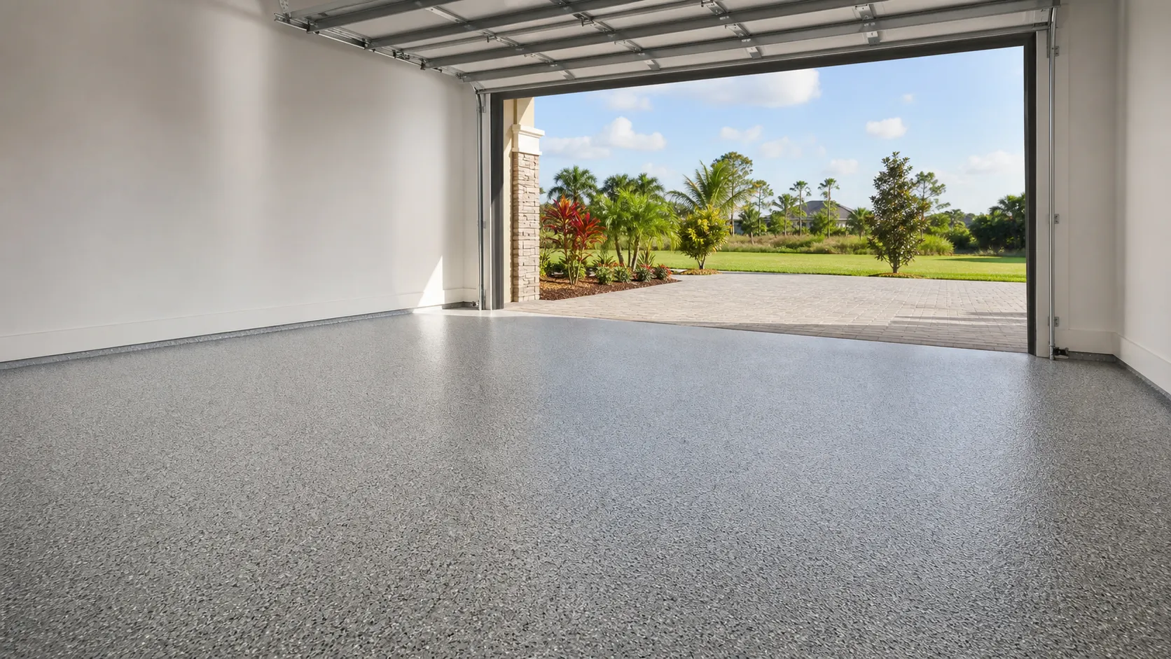 decorative concrete coating project by Concrete Decor Pros in Parrish, Florida