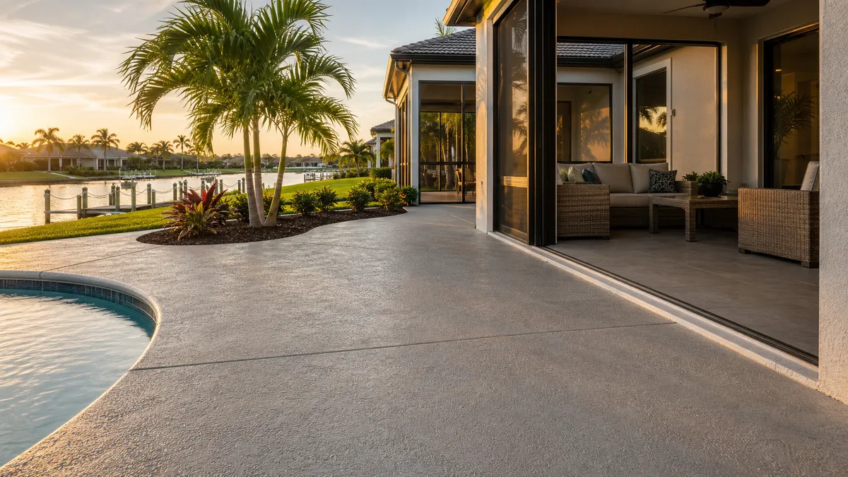 residential decorative concrete coating in Punta Gorda, Florida