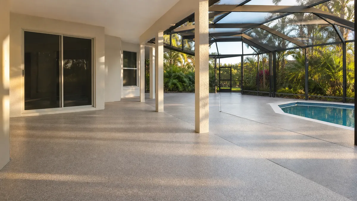residential decorative concrete coating in Ruskin, Florida