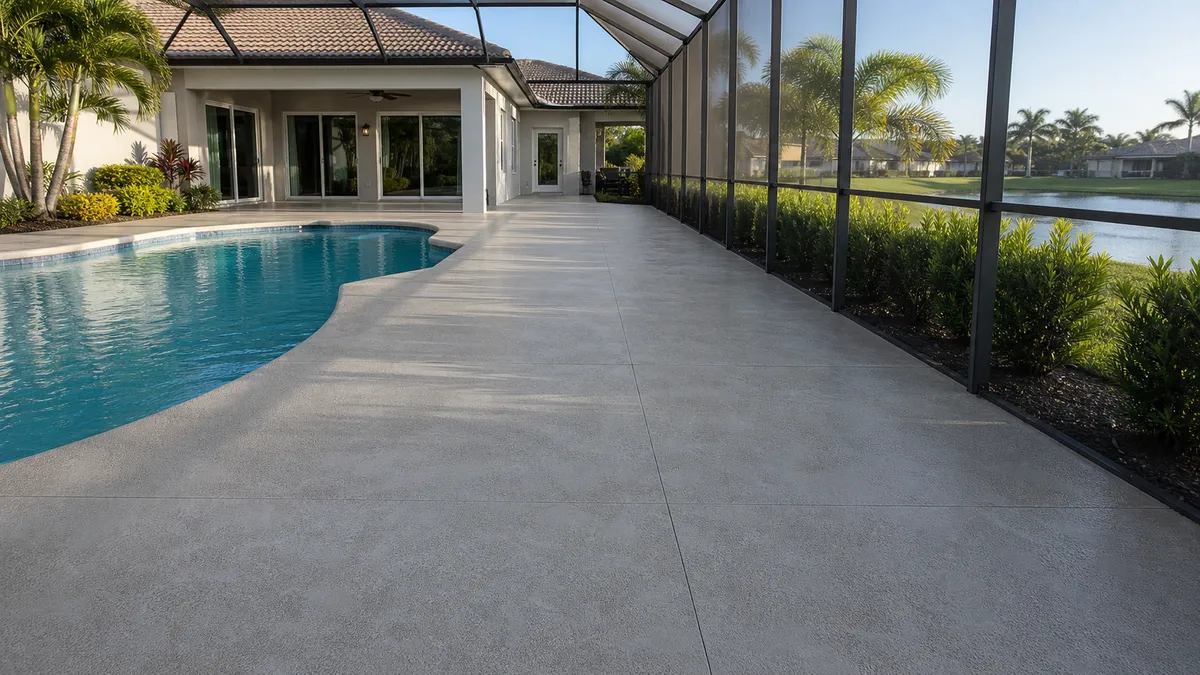 residential decorative concrete coating in Sarasota, Florida