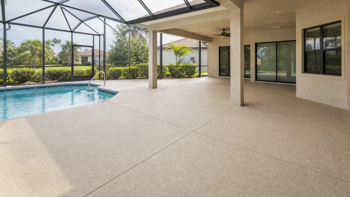 residential decorative concrete coating in Venice, Florida