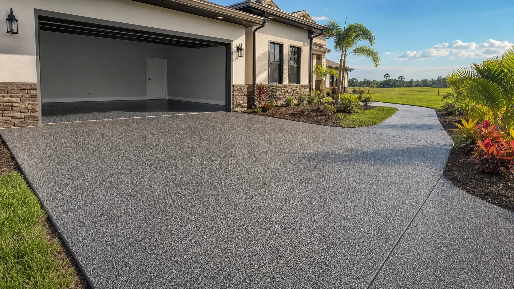decorative concrete coating project by Concrete Decor Pros in Wimauma, Florida