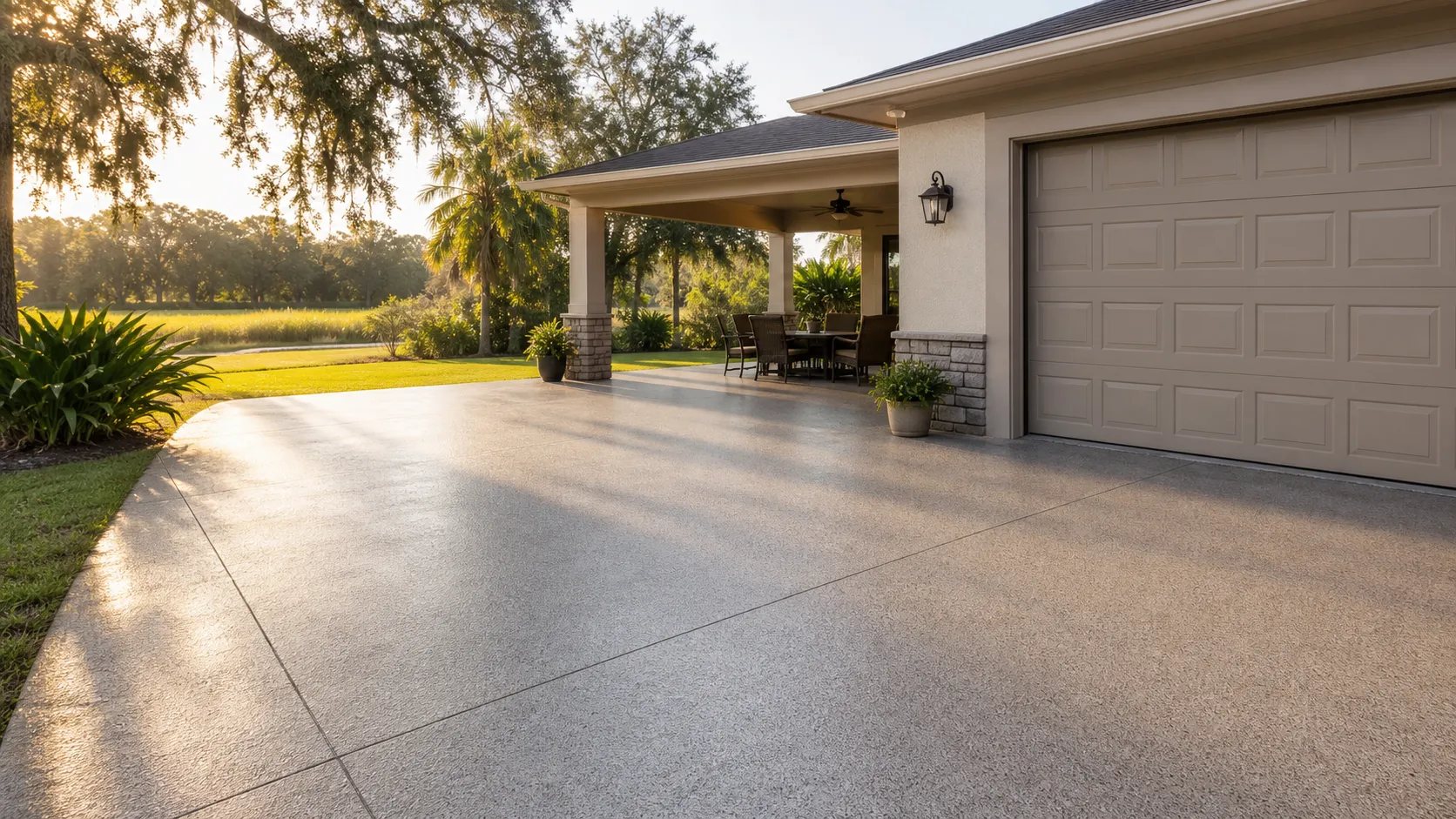 decorative concrete coating project by Concrete Decor Pros in Zolfo Springs, Florida
