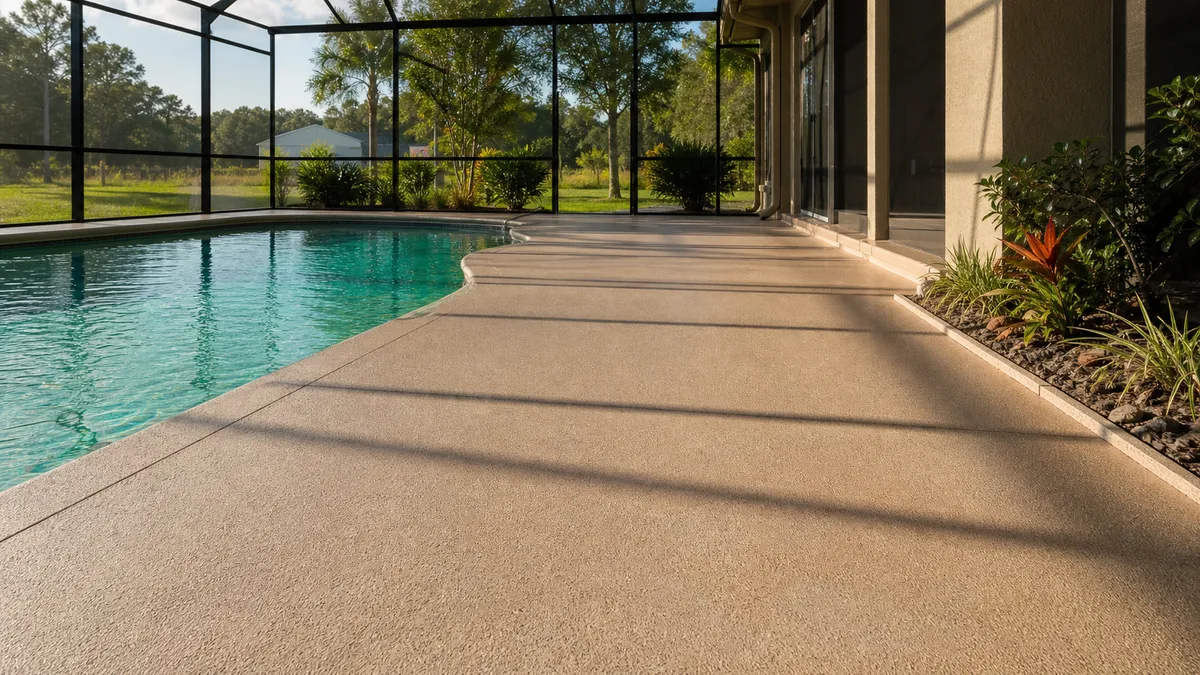 residential decorative concrete coating in Zolfo Springs, Florida